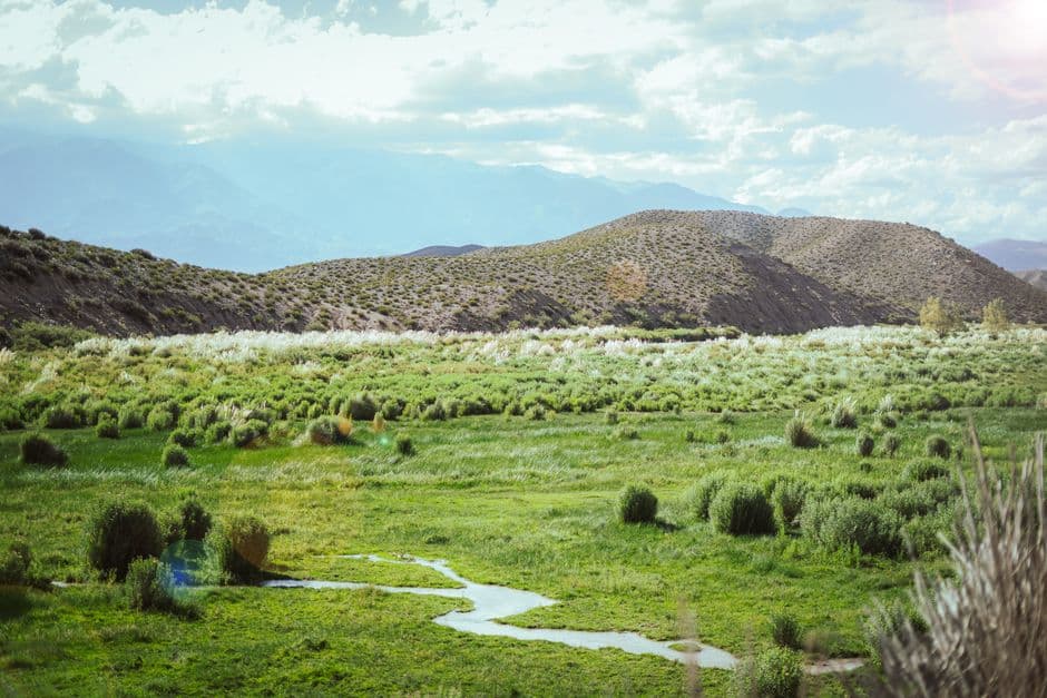 Valle verde y frondoso de Argentina, en el chat de Villa Santa Rosa