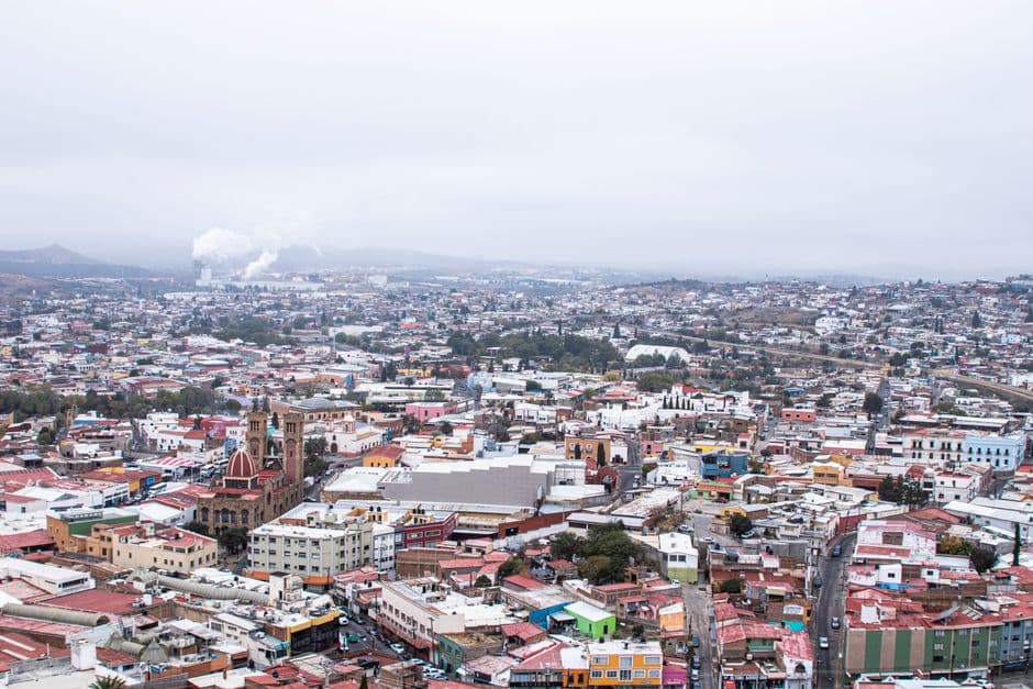 Vista aérea de la ciudad de Hidalgo del Parral, en la sala de chat de Hidalgo del Parral