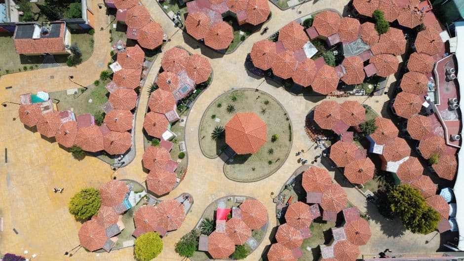 Vista aérea de Metepec, en la sala de chat de Monclova