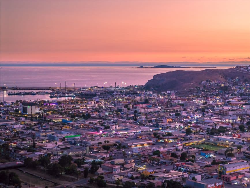 Vista de Ensenada, México