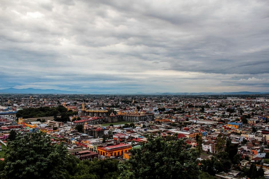 Vista de San Pedro Cholula, México