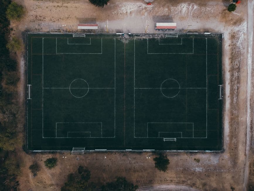 Vista aérea del campo con dron, en la sala de chat de Celta de Vigo