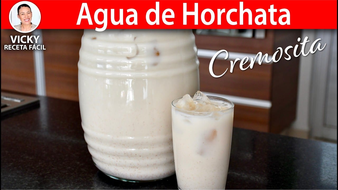Miniatura del vídeo «AGUA DE HORCHATA CREMOSITA | Vicky Receta Facil»