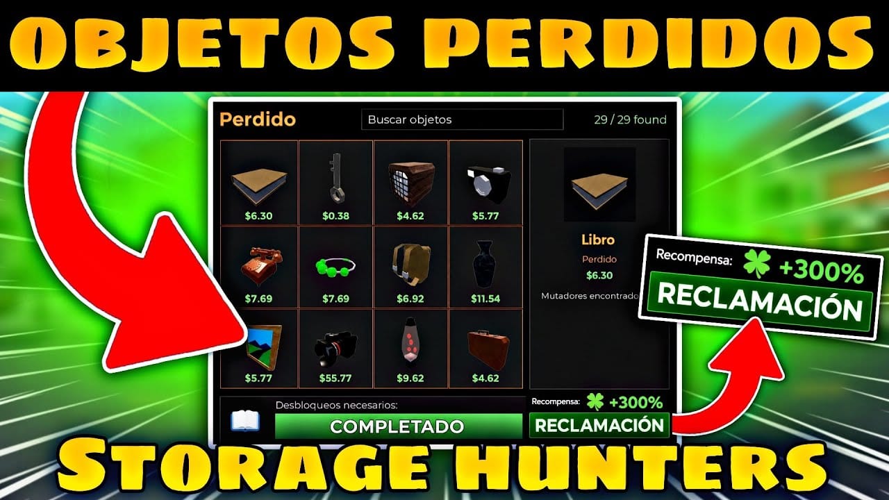 Miniatura del vídeo «Cómo encontrar TODOS los objetos perdidos en STORAGE HUNTERS 🤯🍀 (Suerte GRATIS)»