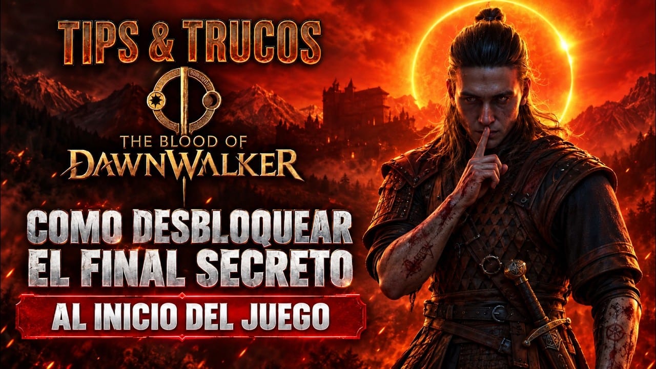 Miniatura del vídeo «The Blood of Dawnwalker | Logro/Trofeo - Tips &amp; Trucos | COMO DESBLOQUEAR EL FINAL ALTERNATIVO»