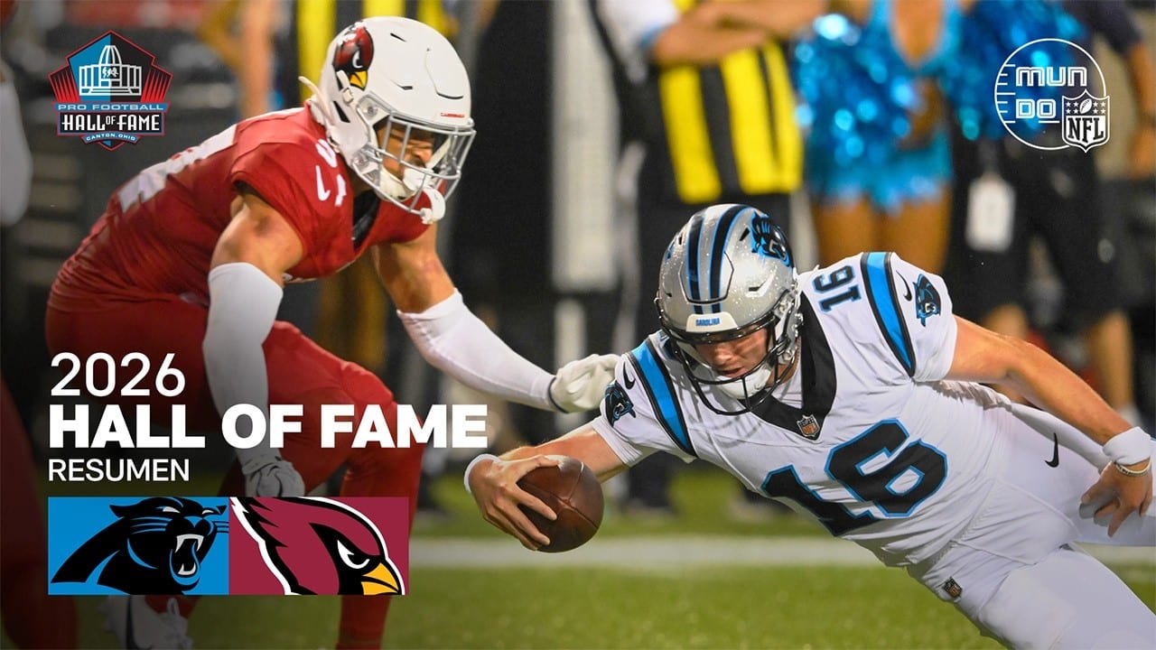 Miniatura del vídeo «Carolina Panthers vs Arizona Cardinals | Resumen NFL en español - Salón de la Fama | Highlights 2026»