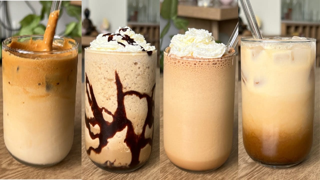 Miniatura del vídeo «4 MEJORES RECETAS DE CAFÉ HELADO | Rápidas, deliciosas y refrescantes»