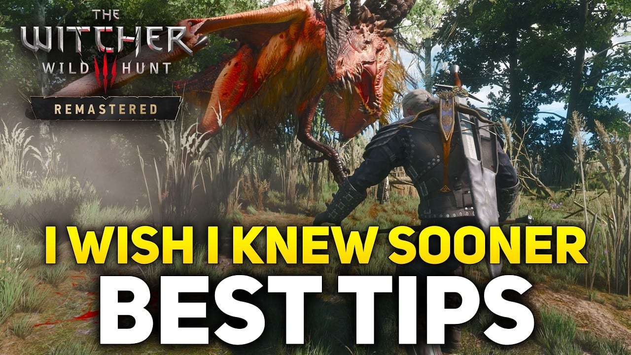 Miniatura del vídeo «Things I Wish I Knew Earlier In The Witcher 3 Remastered (Tips &amp; Tricks)»