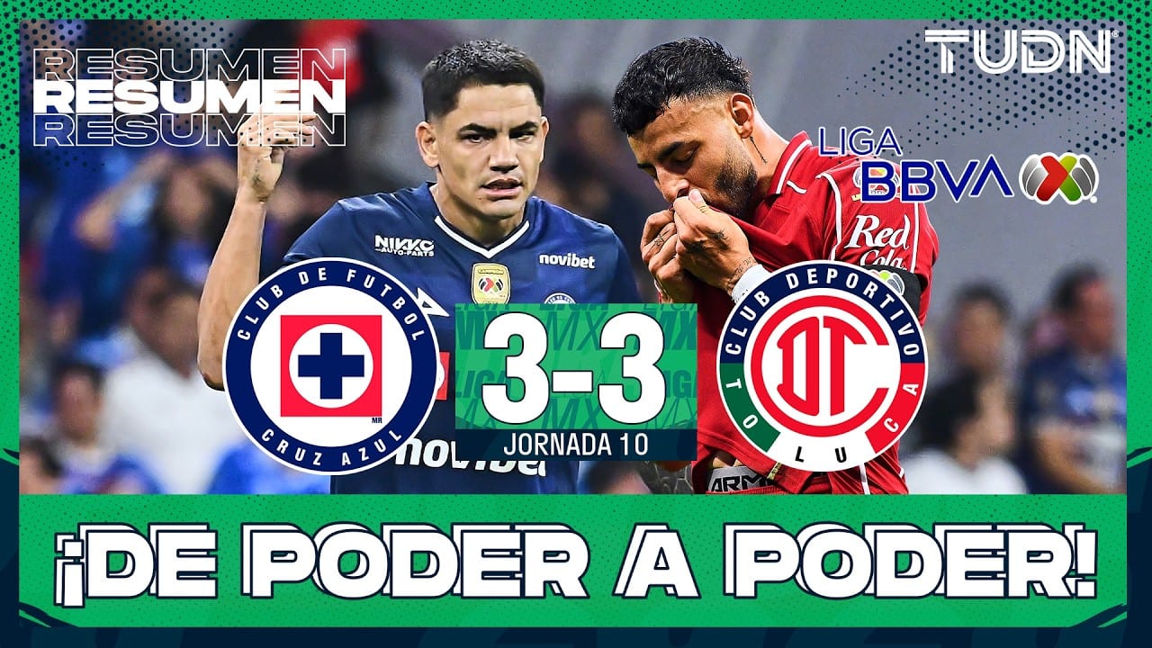 Miniatura del vídeo «RESUMEN Y GOLES I  Cruz Azul vs Toluca | Liga MX - Jornada 10 Apertura 2026 | TUDN»