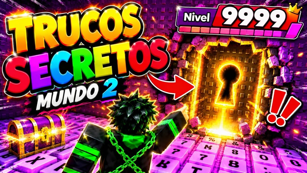 Miniatura del vídeo «😱 10 TRUCOS SECRETOS para PASAR el MUNDO 2 en ESCAPA DEL TECLADO (ROBLOX)»
