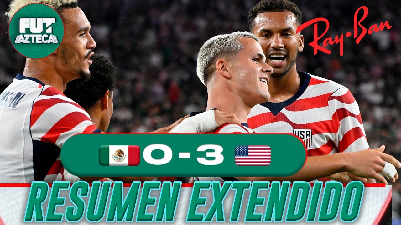 Miniatura del vídeo «Estados Unidos 3-0 México | RESUMEN EXTENDIDO | Amistoso | Septiembre 2026| TV AZTECA DEPORTES»