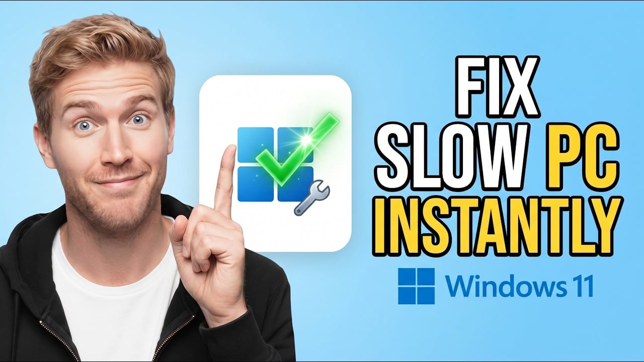 Miniatura del vídeo «How To FIX SLOW Windows 11 PC Instantly (QUICK &amp; EASY) 2026»
