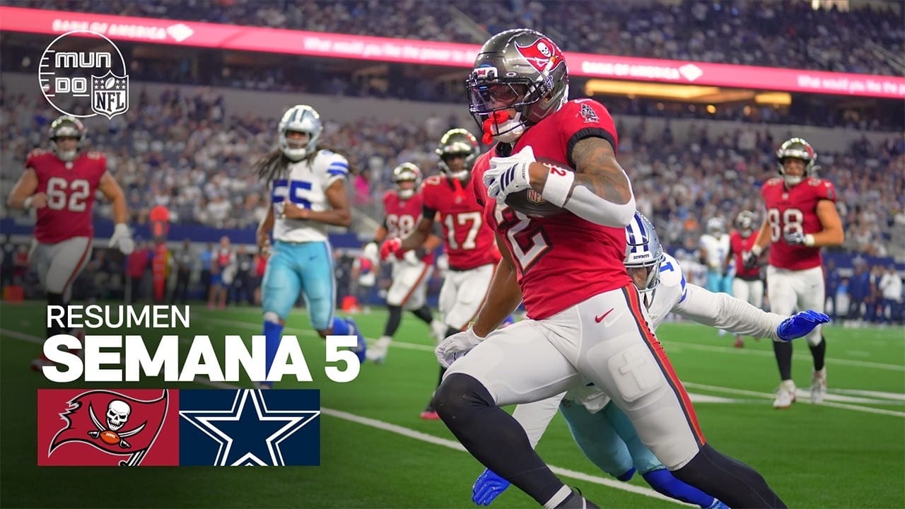Miniatura del vídeo «Tampa Bay Buccaneers vs. Dallas Cowboys | Semana 5 - Temporada NFL 2026 | Resumen en español»