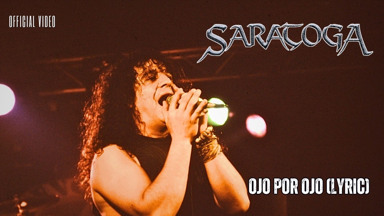 Miniatura del vídeo «Saratoga – Ojo por Ojo (Lyric Video Oficial) Metal Directo y Sin Concesiones 🔥»