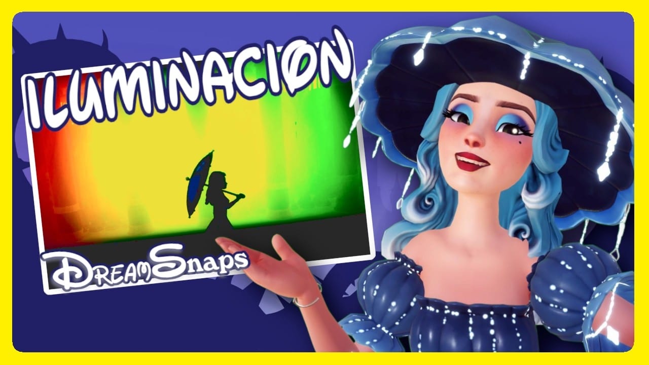 Miniatura del vídeo «💡Domina la ILUMINACIÓN en DreamSnaps | Trucos y Guía Completa | Disney Dreamlight Valley»