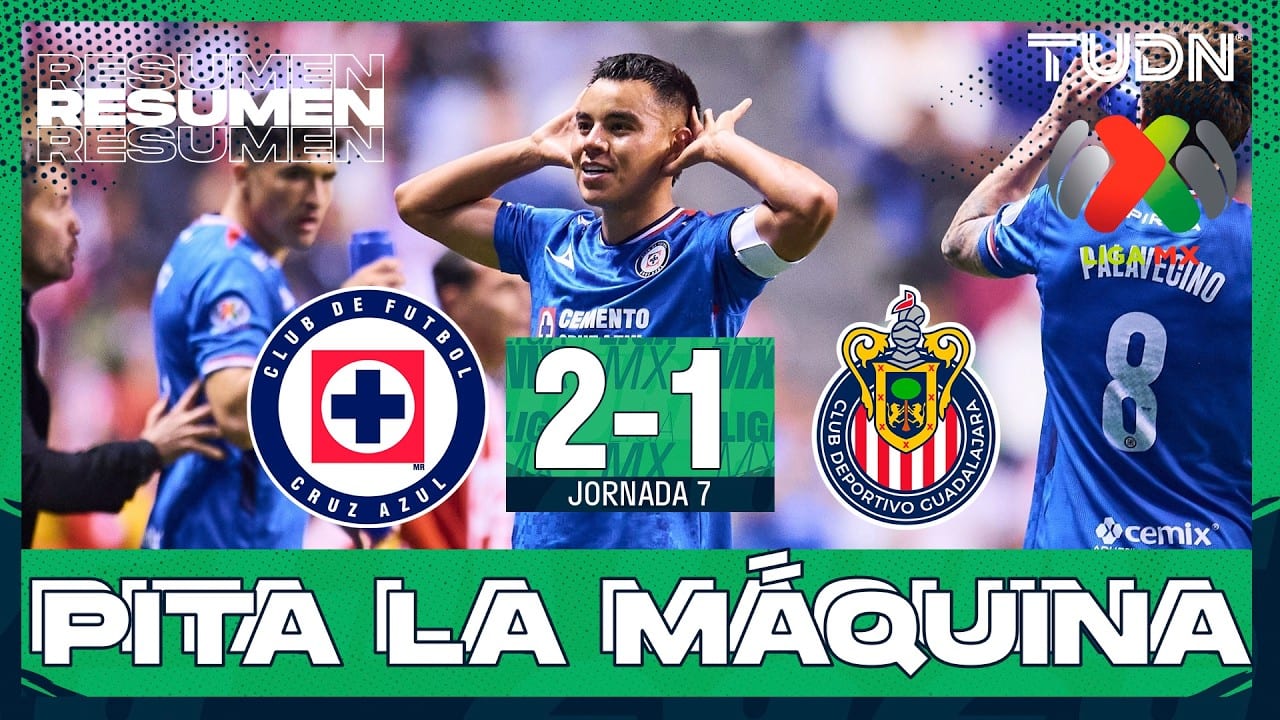 Miniatura del vídeo «Resumen y goles - Cruz Azul 2-1 Chivas | Liga MX - Jornada 7 Clausura 2026 | TUDN»