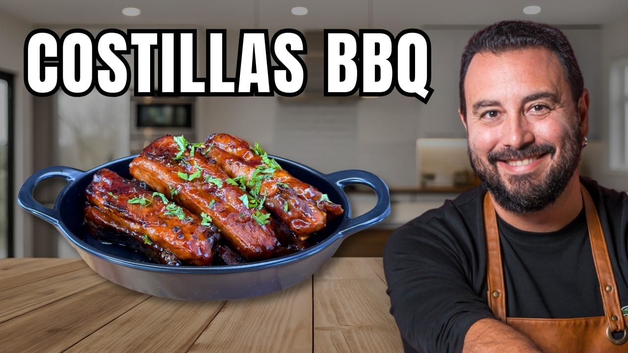 Miniatura del vídeo «Las mejores COSTILLAS BBQ CASERAS | Receta fácil paso a paso»