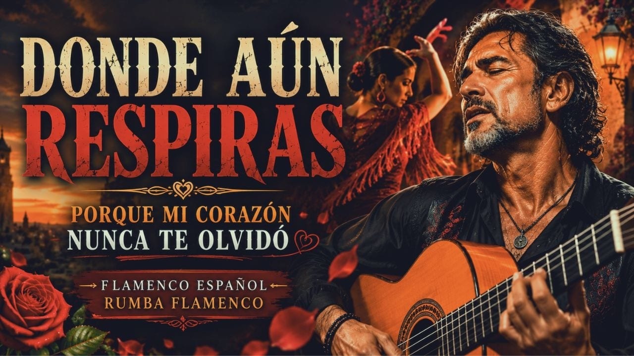 Miniatura del vídeo «DONDE AÚN RESPIRAS | Porque Mi Corazón Nunca Te Olvidó | Flamenco Español | Rumba Flamenco»