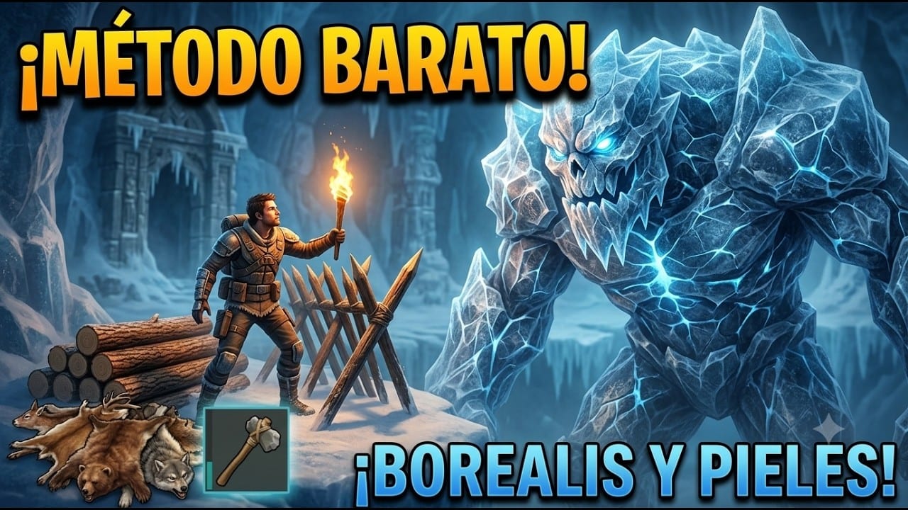 Miniatura del vídeo «💎 TRUCO PRO de Borialis | Más pieles, menos recursos #lastdayonearth»