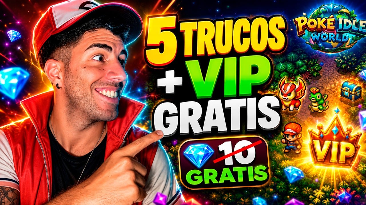 Miniatura del vídeo «💸5 TRUCOS en POKE IDLE WORLD Como GANAR el VIP GRATIS MAS DINERO y ATRAPAR a EEVEE🤩JUEGO NFT GRATIS»