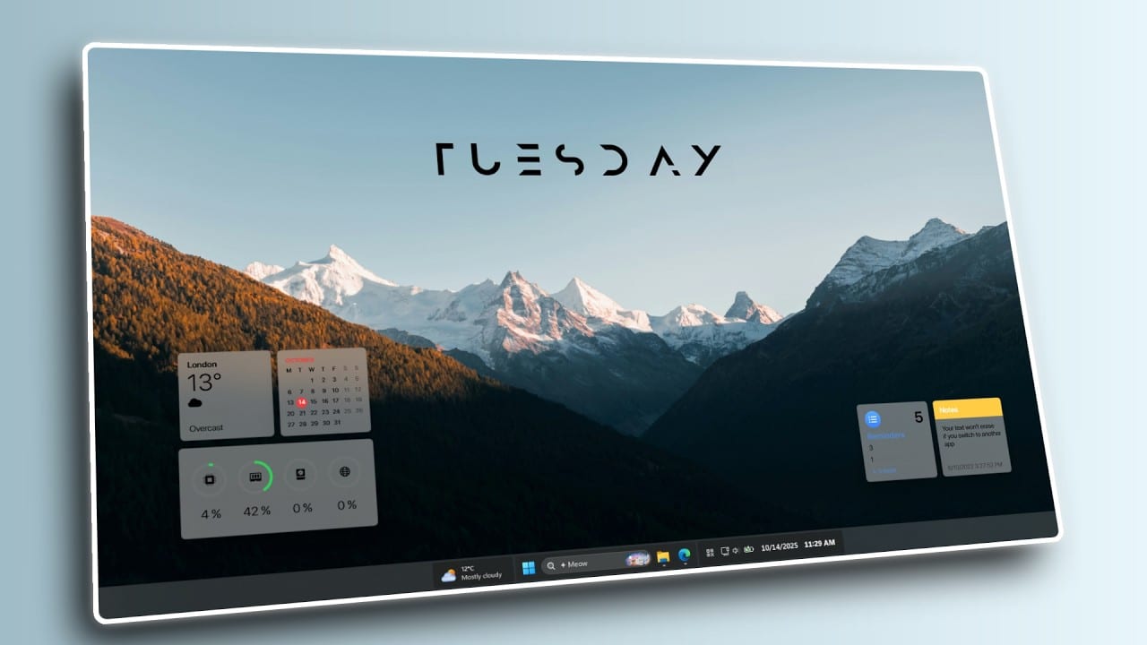 Miniatura del vídeo «This Makes Windows 11 Look Unreal!»