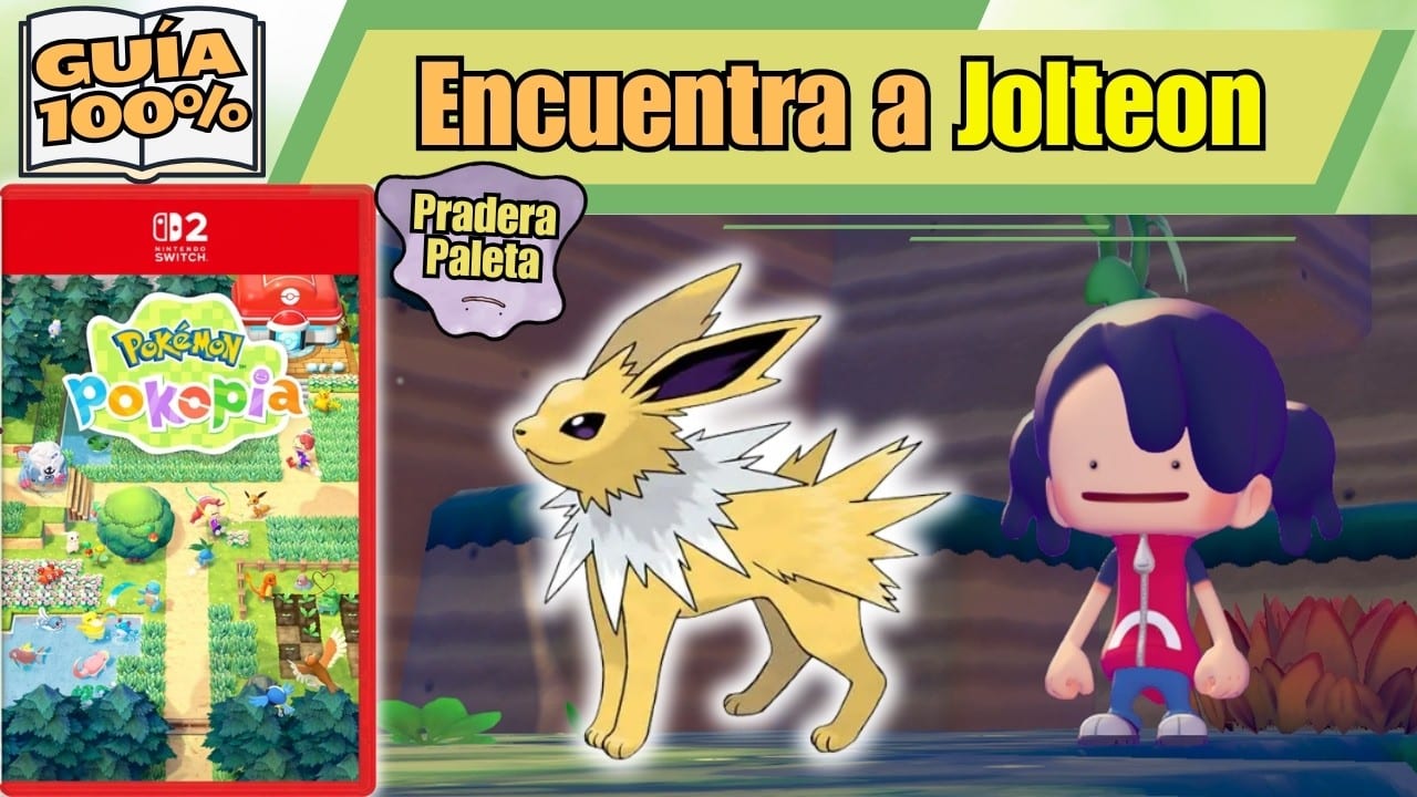 Miniatura del vídeo «COMO conseguir a JOLTEON (Guía 100%) POKEMON POKOPIA»
