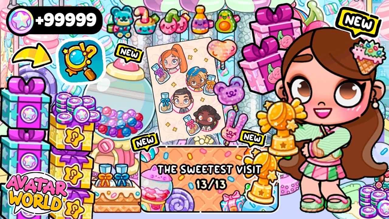 Miniatura del vídeo «Todos los SECRETOS y MONEDAS de la *Jellybean Avenue*🔥 *Nueva Actualización* en Avatar World»