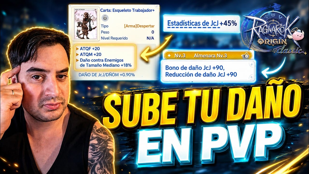Miniatura del vídeo «LOS MEJORES TRUCOS PARA AUMENTAR TU DAÑO PvP | Ragnarok Origin Classic»